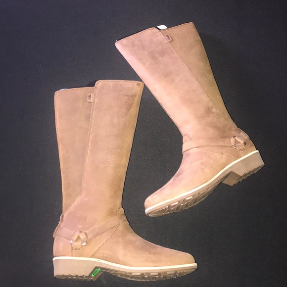 TEVA DE LA VINA DOS TALL WOMENS LEATHER BOOTS #6 - Picture 4 of 9